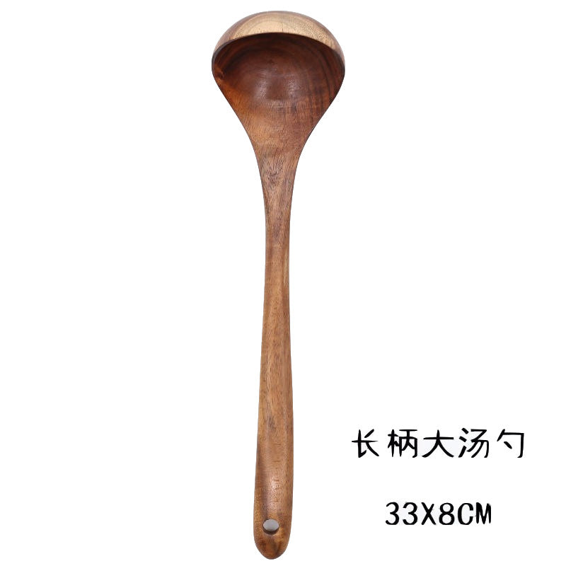 Japanese Non-Stick Wooden Spatula and Spoon Set