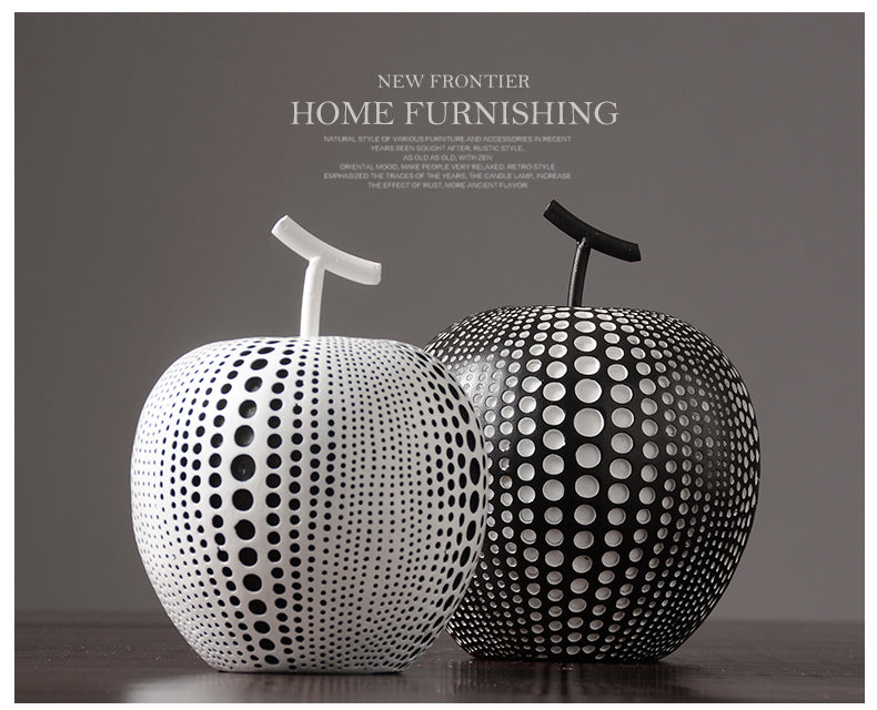 Nordic Modern Minimalist Resin Apple