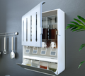 Wall-Mounted Kitchen Condiment Jar with Press Faucet (Set)