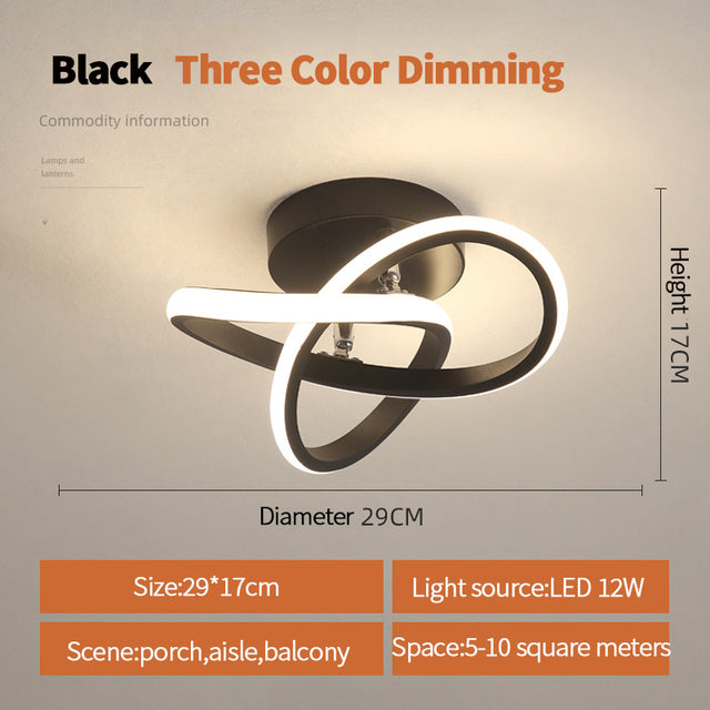 Nordic LED Ceiling Lights for Home, Bedroom & Corridor