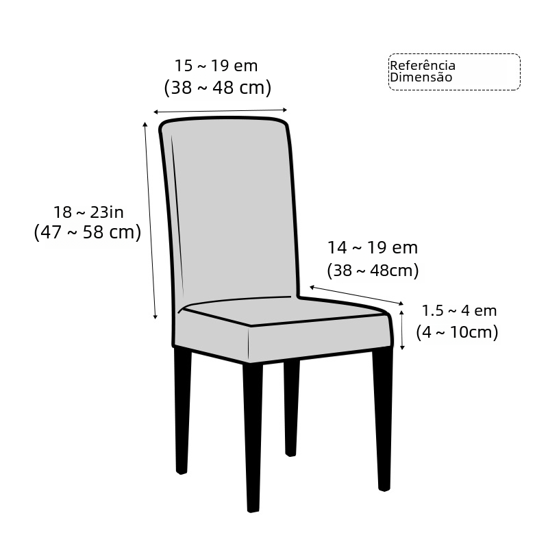 Cross-Border Velvet Stretch Chair Cover for Parsons Chair